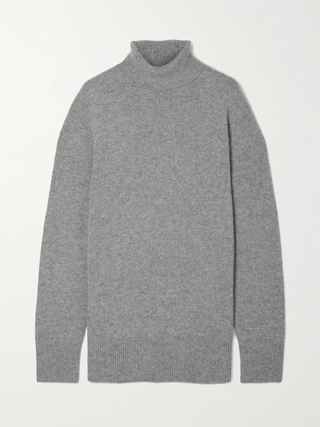  The Row The Row - Essentials Stepny Wool And Cashmere-blend Turtleneck Sweater - Gray 