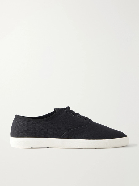  The Row The Row - Fynn Cotton-canvas Sneakers - Black 