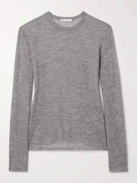 The Row The Row - Iverness Cashmere Top - Gray 