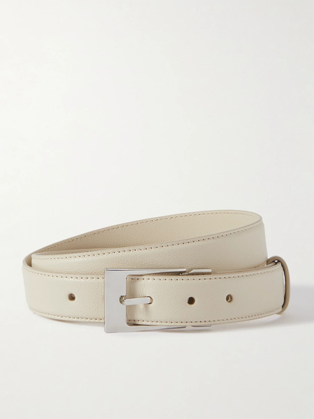  The Row The Row - Jewel Leather Belt - Off-white 