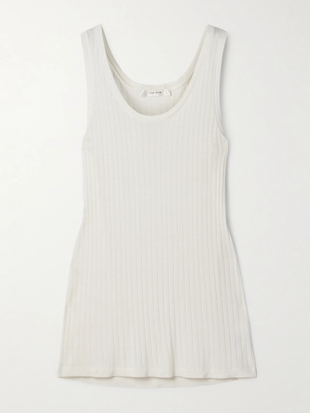  The Row The Row - Katara Ribbed-knit Tank - Off-white 