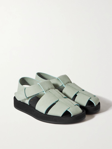  The Row Kids The Row Kids - Fisherman Cutout Sandals - Light Blue 