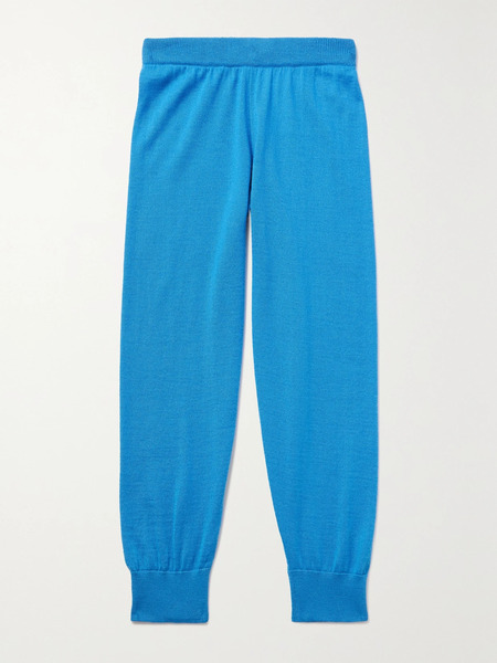  The Row Kids The Row Kids - Louie Cashmere And Silk-blend Track Pants - Bright Blue 