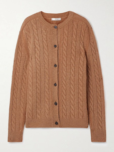  The Row The Row - Loneke Cable-knit Wool Cardigan - Beige 