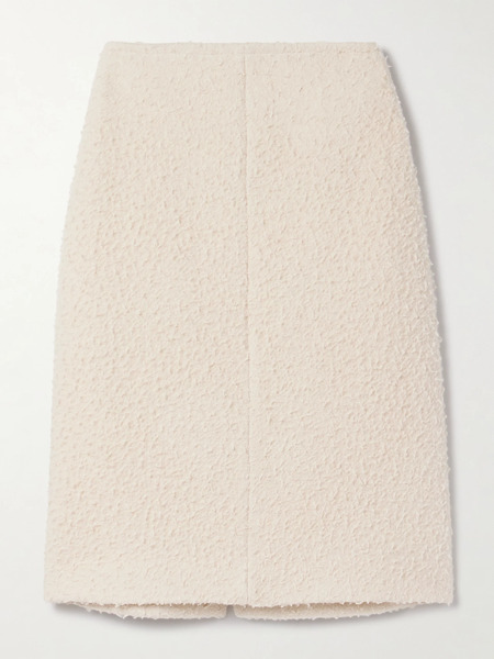  The Row The Row - Malva Brushed Wool And Llama Hair-blend Skirt - Cream 