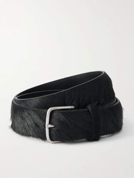  The Row The Row - Maxi Classic Calf Hair Belt - Black 