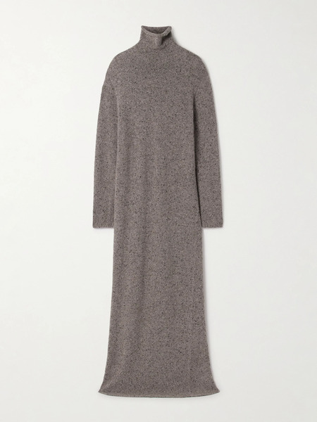  The Row The Row - Melani Cashmere Turtleneck Maxi Dress - Taupe 