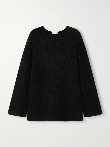  The Row The Row - Mirr Ribbed Cashmere Sweater - Black 