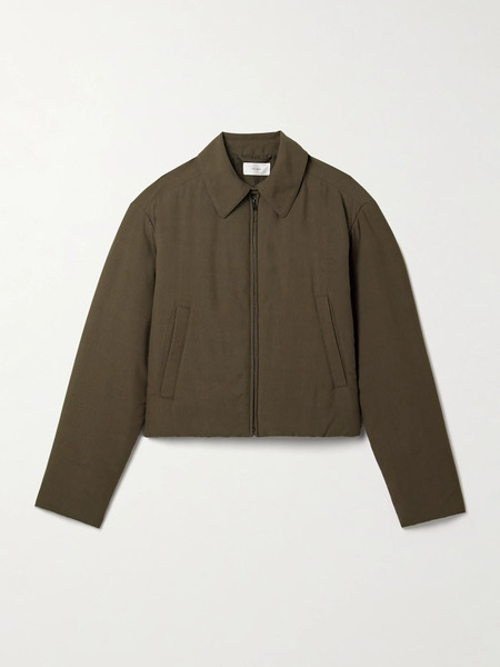  The Row The Row - Nerys Padded Woven Jacket - Army Green 