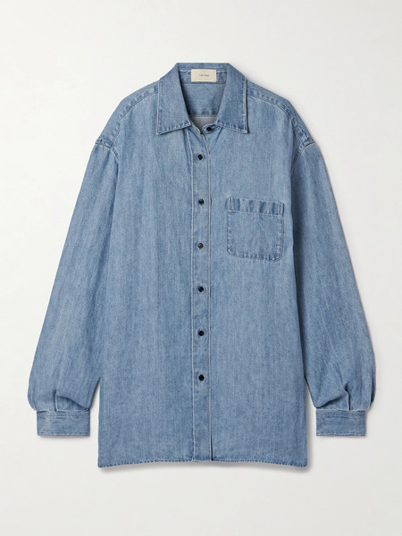  The Row The Row - Nesson Linen-chambray Shirt - Blue 