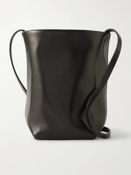 The Row The Row - N/s Park Textured-leather Shoulder Bag - Black 