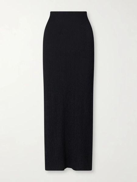  The Row The Row - Oboe Silk Plissé Maxi Skirt - Black 