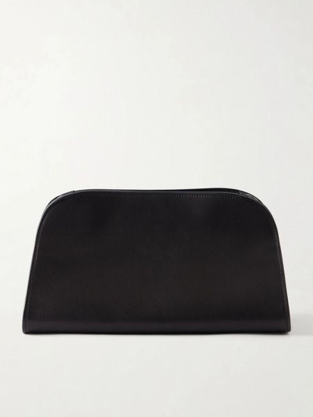  The Row The Row - Peggy Leather Clutch - Black 