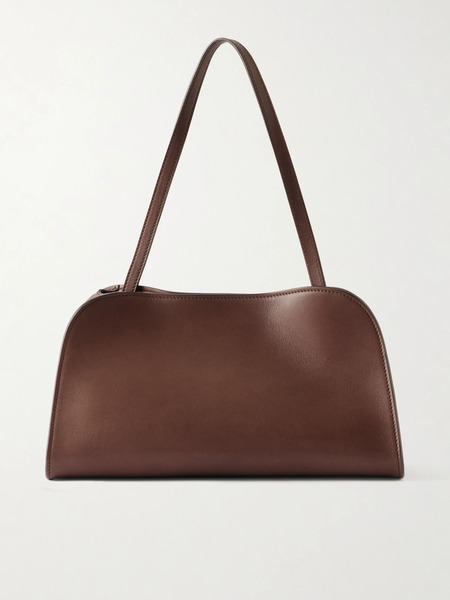  The Row The Row - Peggy Leather Clutch - Burgundy 