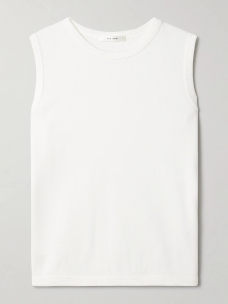  The Row The Row - Wody Cotton-jersey Tank - White 