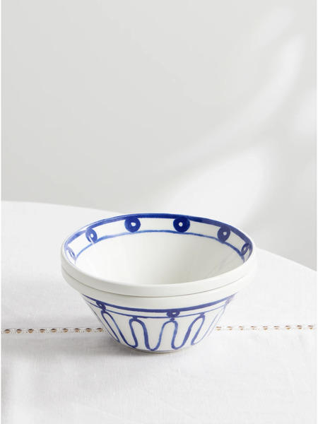  Themis Z Themis Z - Kyma Painted Porcelain Bowl - Blue 