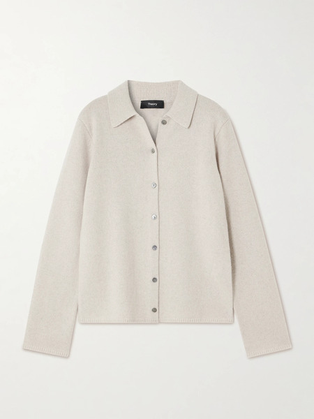  Theory Theory - Cashmere And Wool-blend Cardigan - Gray 