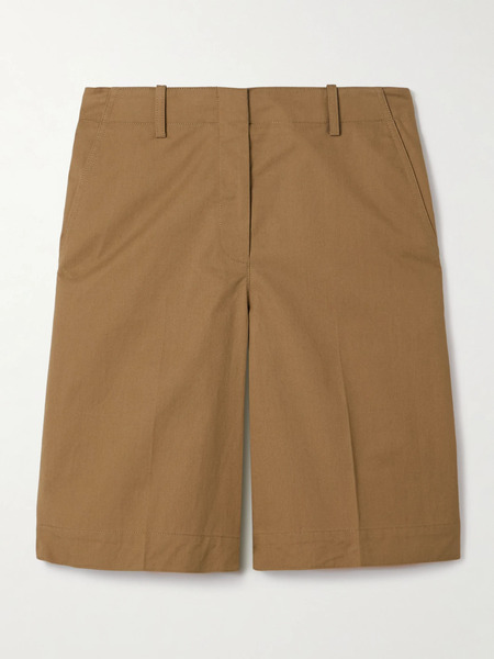  Theory Theory - Cotton-poplin Shorts - Camel 