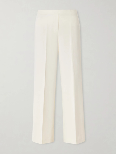  Theory Theory - Crepe Straight-leg Pants - Off-white 