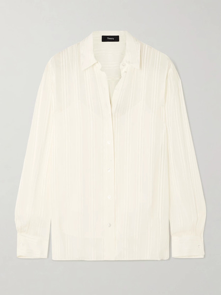  Theory Theory - Striped Jacquard Shirt - Ivory 