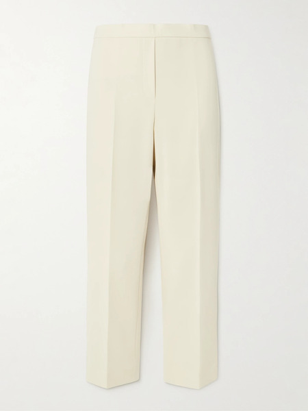  Theory Theory - Treeca Crepe Cropped Slim-leg Pants - Off-white 