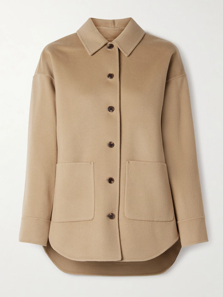  Theory Theory - Wool And Recycled Cashmere-blend Felt Jacket - Beige 