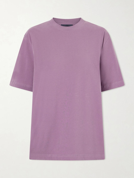  Tibi Tibi - Cotton-jersey T-shirt - Plum 