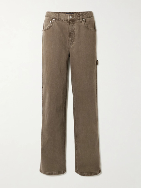  Tibi Tibi - Mid-rise Tapered Jeans - Brown 
