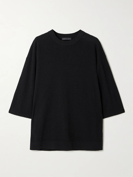  Tibi Tibi - Sable Cotton-blend Jersey T-shirt - Black 