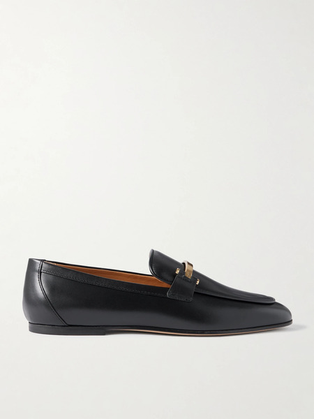  Tod's Tod's - Embellished Leather Loafers - Black 