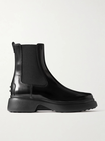  Tod's Tod's - Gomma Leather Chelsea Boots - Black 