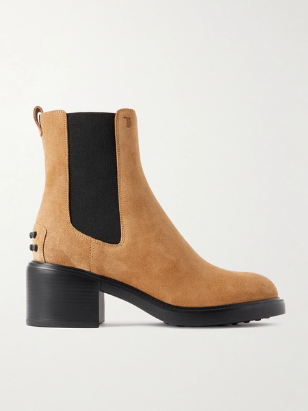  Tod's Tod's - Gomma T60 Suede Chelsea Boots - Tan 
