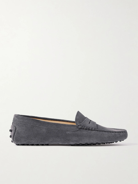  Tod's Tod's - Gommino Suede Loafers - Gray 