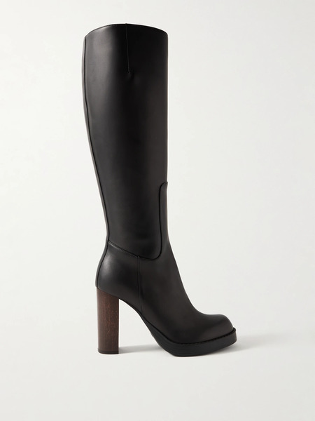  Tod's Tod's - Leather Knee Boots - Black 
