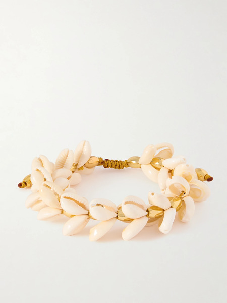  Tohum Tohum - Concha Multi Natural Puka Gold-plated Shell Bracelet - Cream 