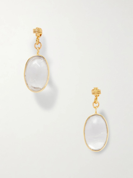  Tohum Tohum - Lumia Gold-plated Crystal Earrings - One Size 