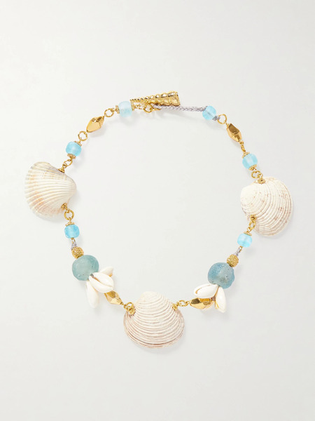  Tohum Tohum - Samsara Gold-plated, Stone And Shell Necklace - Multi 