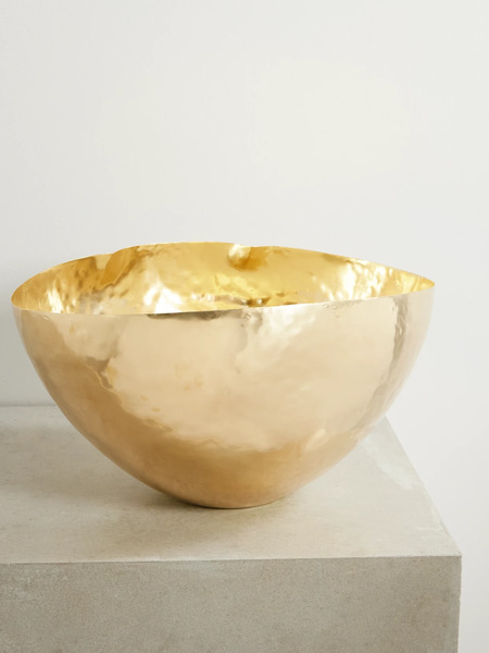  Tom Dixon Tom Dixon - Bash Large Hammered-brass Bowl - Gold 