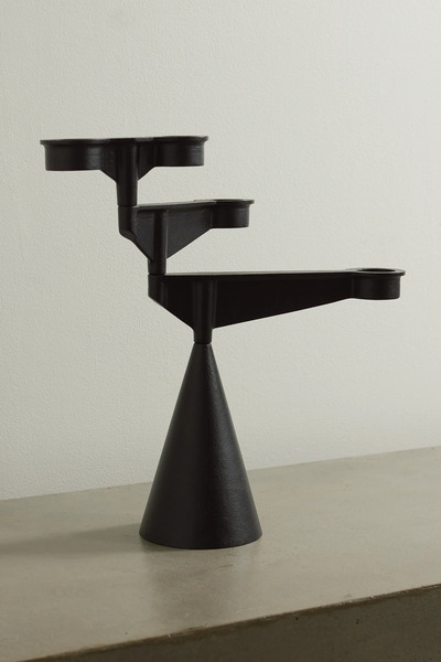  Tom Dixon Tom Dixon - Spin Mini Cast Iron Candelabra - Black 