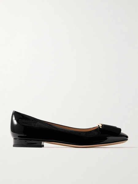  Tom Ford Tom Ford - Audrey Bow-embellished Patent-leather Ballet Flats - Black 