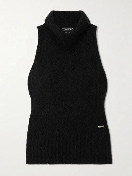  Tom Ford Tom Ford - Cashmere And Silk-blend Turtleneck Top - Black 