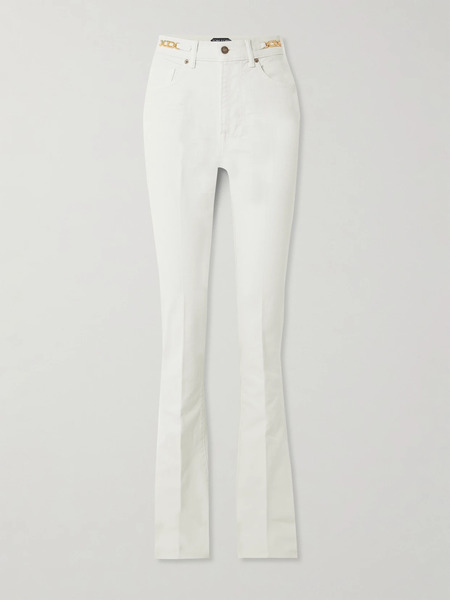  Tom Ford Tom Ford - Embellished High-rise Flared Jeans - White 