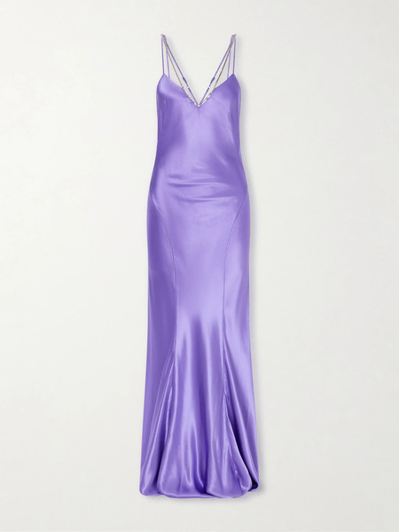  Tom Ford Tom Ford - Embellished Satin Gown - Purple 