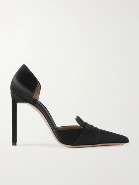  Tom Ford Tom Ford - Eva D'orsay Satin Pumps - Black 
