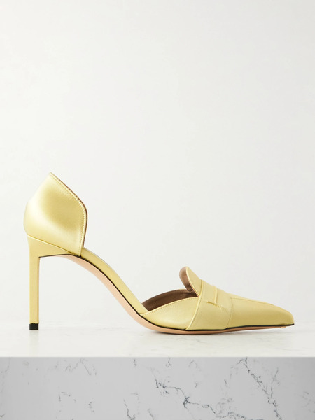  Tom Ford Tom Ford - Eva D'orsay Satin Pumps - Pastel Yellow 