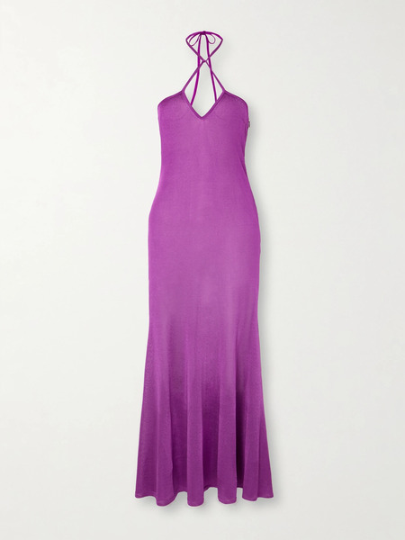 Tom Ford Tom Ford - Jersey Halterneck Maxi Dress - Pink 