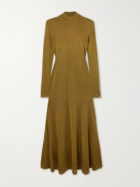 Tom Ford Tom Ford - Jersey Turtleneck Gown - Yellow 