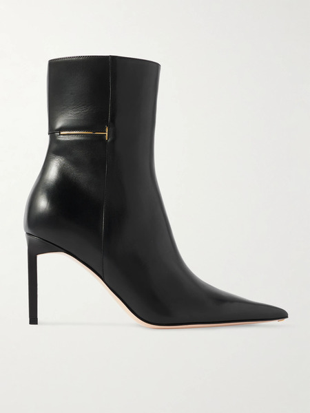  Tom Ford Tom Ford - Julianne Embellished Leather Ankle Boots - Black 