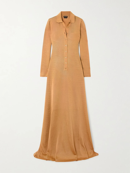  Tom Ford Tom Ford - Knitted Maxi Dress - Gold 