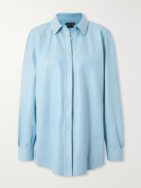  Tom Ford Tom Ford - Leather Shirt - Light Blue 